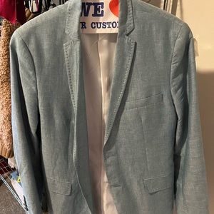 Blue Blazer with upper chest pocket